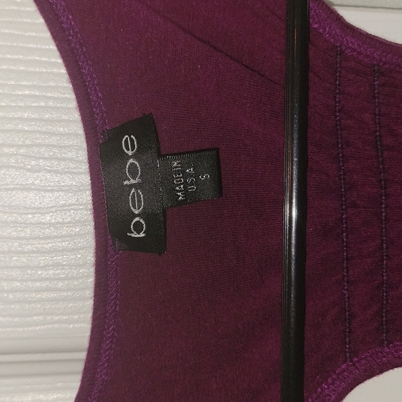 bebe Plum Racerback Rhinestone Tank Top - Picture 3 of 8